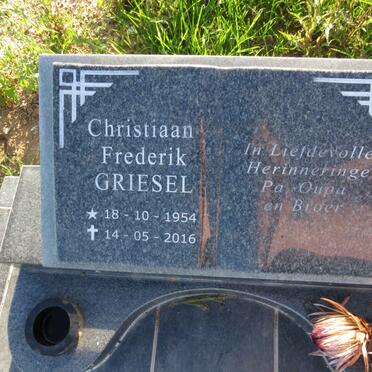 GRIESEL Christiaan Frederik 1954-2016