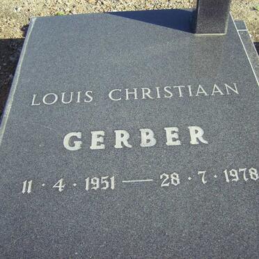 GERBER Louis Christiaan 1951-1978