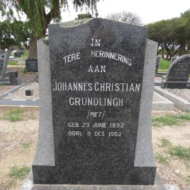 GRUNDLINGH Johannes Christian 1892-1962