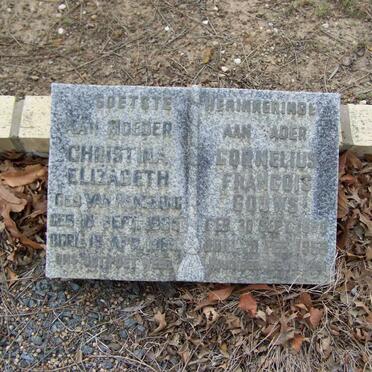 GOUWS Cornelius Francois 1890-1958 &amp; Christina Elizabeth VAN RENSBURG 1895-1965