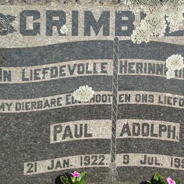 GRIMBEEK Paul Adolph 1922-1957