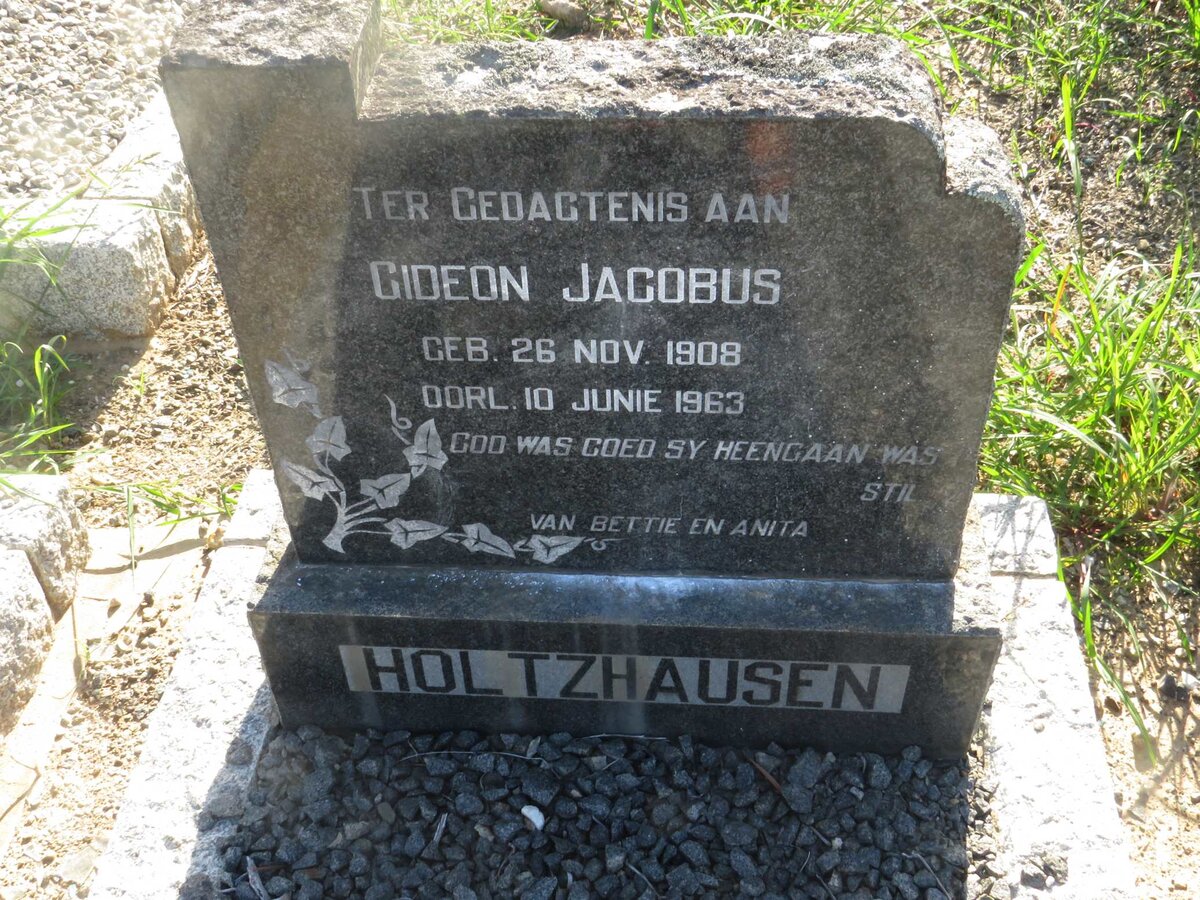 HOLTZHAUSEN Gideon Jacobus 1908-1963