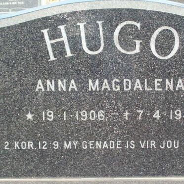 HUGO Anna Magdalena 1906-1980