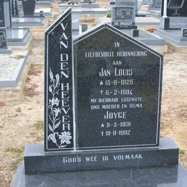 HEEVER Jan Louis, van den 1925-1994 &amp; Joyce 1931-1992