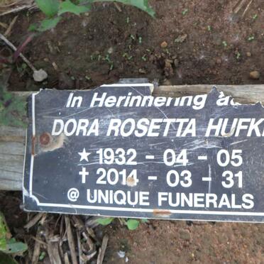 HUFKE Dora Rosetta 1932-2014