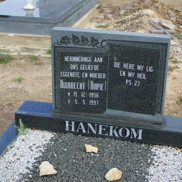 HANEKOM Huibrecht 1956-1997