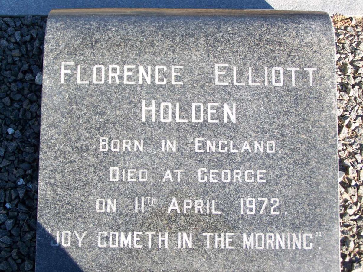 HOLDEN Florence Elliott -1972