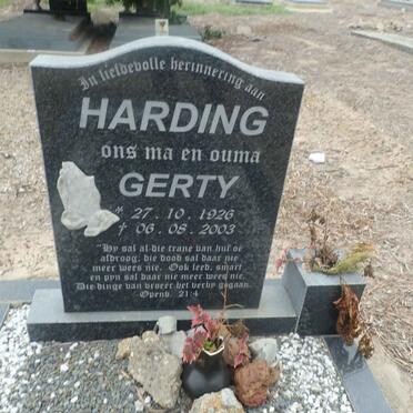 HARDING Gerty 1926-2003