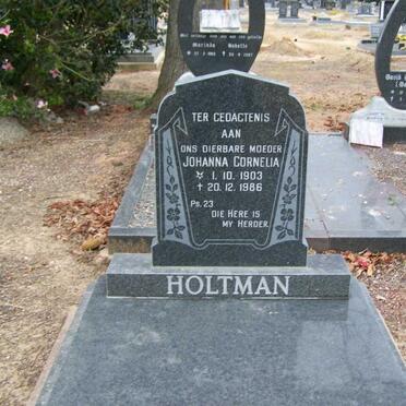 HOLTMAN Johanna Cornelia 1903-1986