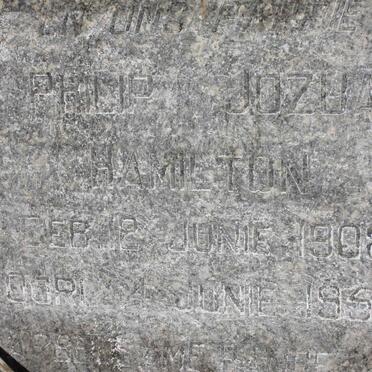 HAMILTON Philip Jozua 1908-1951