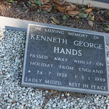 HANDS Kenneth George 1928-1989