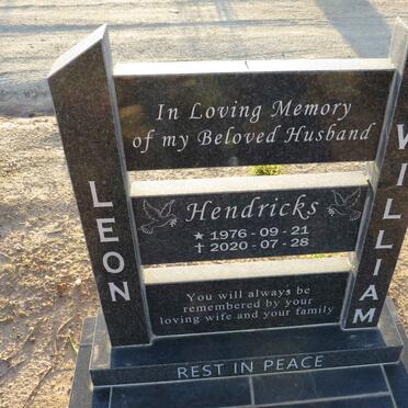 HENDRICKS Leon William 1976-2020