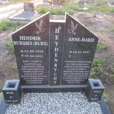 HEYDENRYCHT Hendrik Buksies 1958-2011 & Anne-Marie 1957-