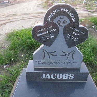 JACOBS Abraham David 1923-2011 & Millie 1927-2007