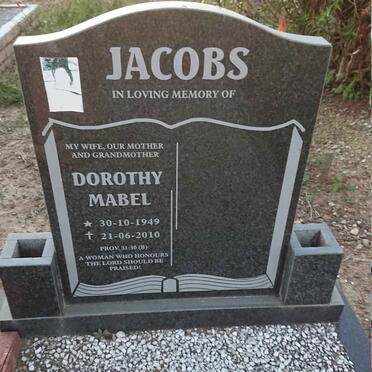 JACOBS Dorothy Mabel 1949-2010