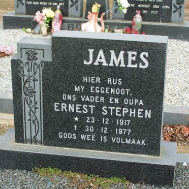 JAMES  Ernest Stephen 1917-1977