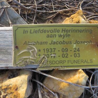 JOSEPH Abraham Jacobus 1937-2017