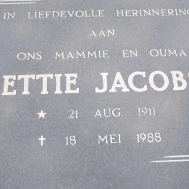 JACOBS Bettie 1911-1988