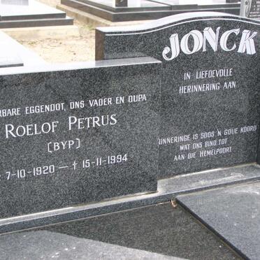 JONCK Roelof Petrus 1920-1994 &amp; Elsabe Frederika MEYER 1925-2004