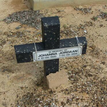 JORDAAN Johanna 1920-1998