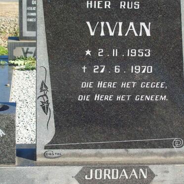 JORDAAN Vivian 1953-1970
