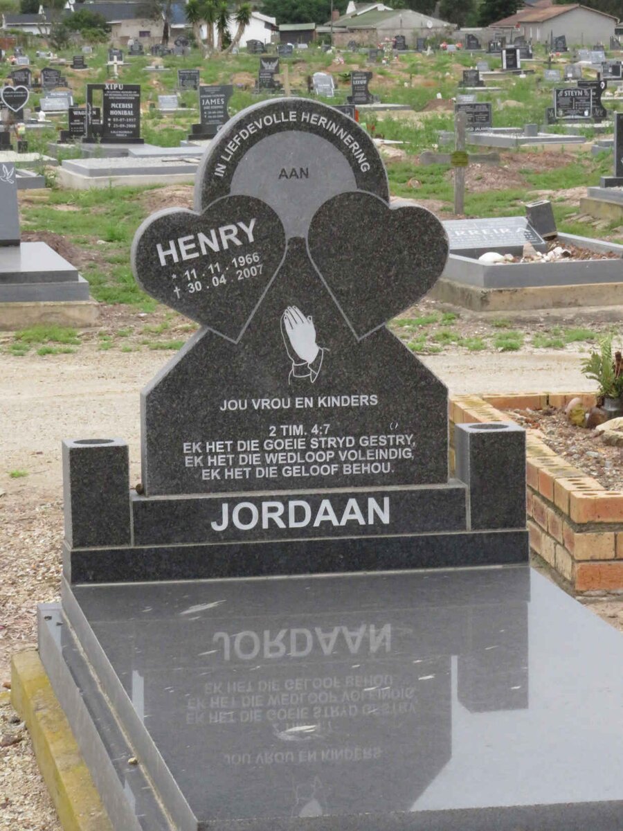 JORDAAN Henry 1966-2007