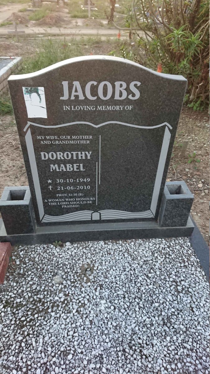 JACOBS Dorothy Mabel 1949-2010