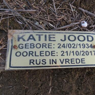 JOOD Katie 1934-2017
