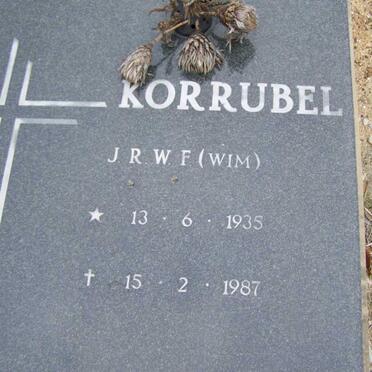 KORRUBEL J.R.W.F. 1935-1987