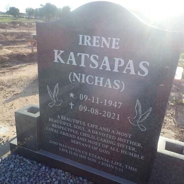 KATSAPAS Irene 1947-2021