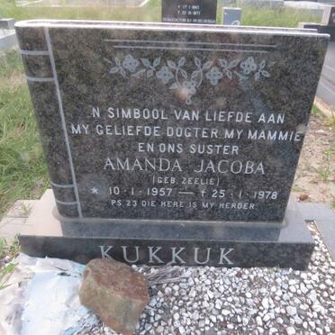 KUKKUK Amanda Jacoba nee ZEELIE 1957-1978