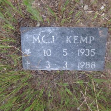 KEMP M.C.J. 1935-1988