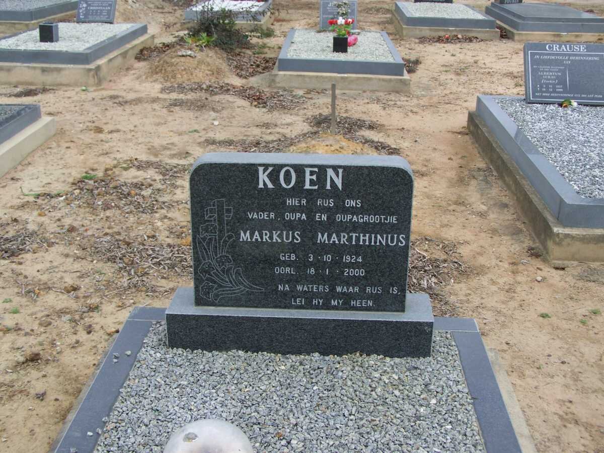 KOEN Markus Marthinus 1924-2000