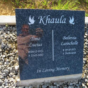KHAULA Timo Lucius 1972-2017 & Believia Larochelle 1971-2018