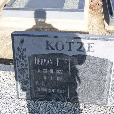 KOTZE Herman F.P. 1927-1991