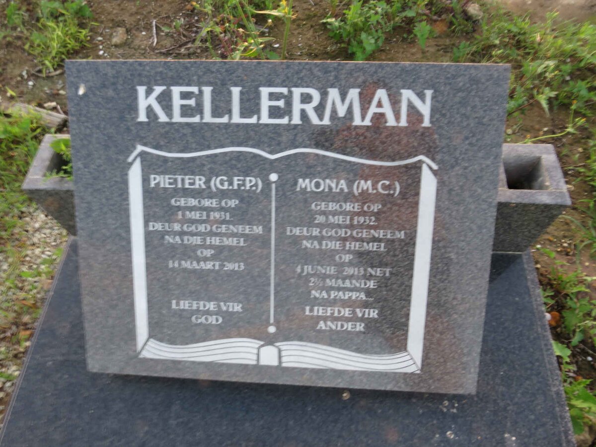 KELLERMAN G.F.P. 1931-2013 & M.C. 1932-2013