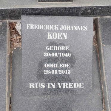 KOEN Frederick Johannes 1940-2013