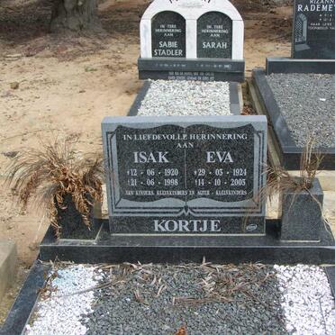 KORTJE Isak 1920-1998 &amp; Eva 1924-2003