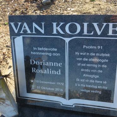 KOLVER Dorianne Rosalind, van 1972-2016