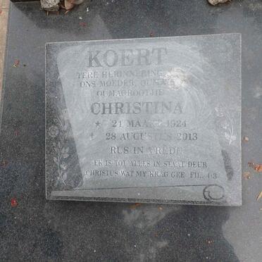 KOERT Christina 1924-2013