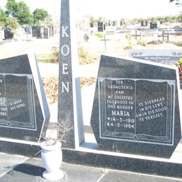 KOEN Marthinus Christoffel 1915-1986 &amp; Maria 1919-1984