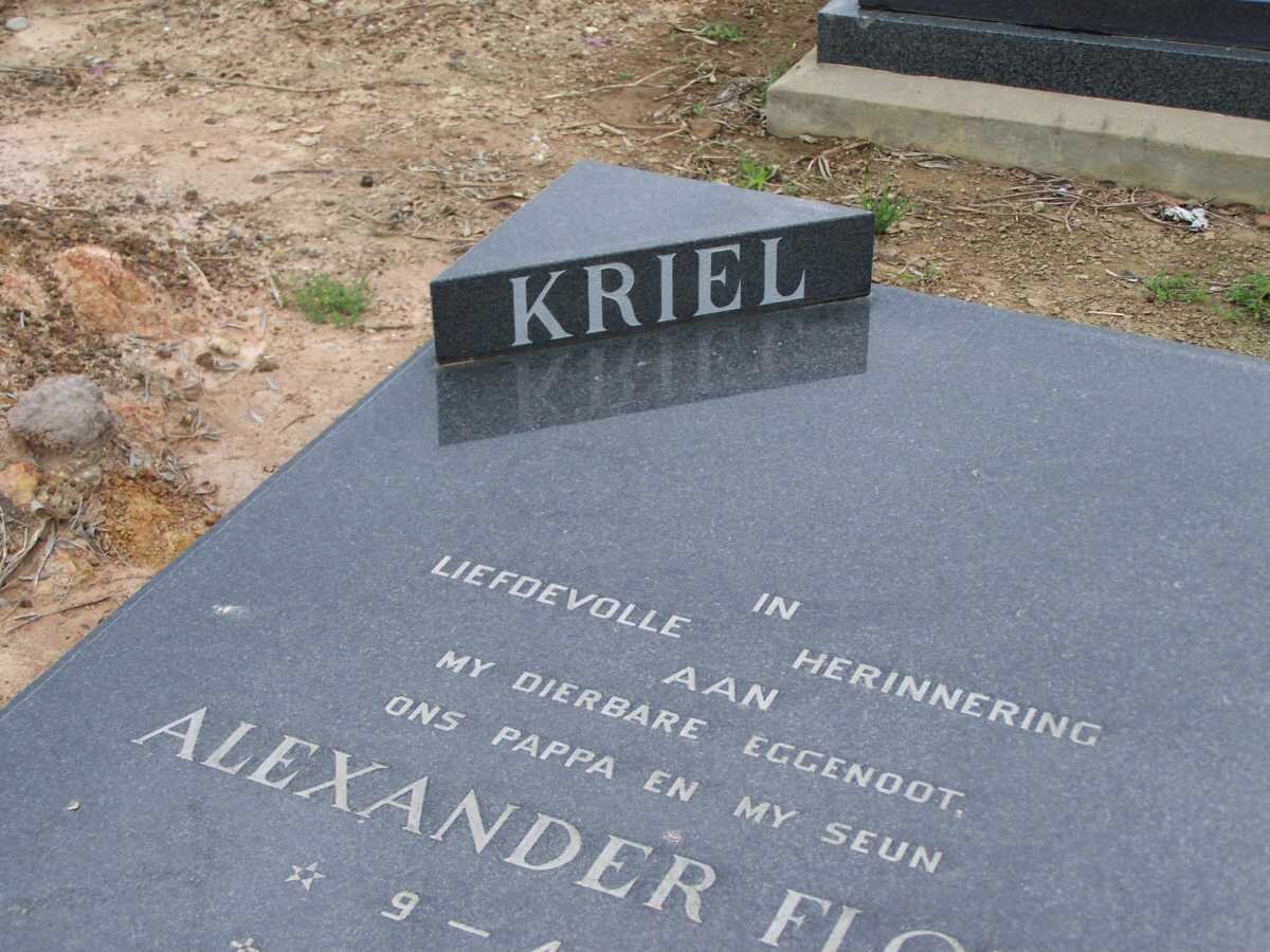 KRIEL Alexander Floris 1974-1995