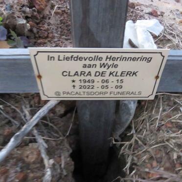KLERK Clara, de 1949-2022