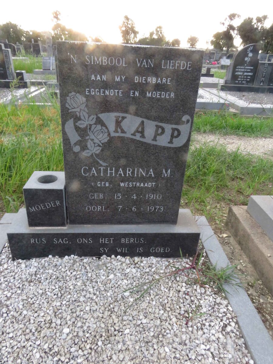 KAPP Catharina M. 1910-1973
