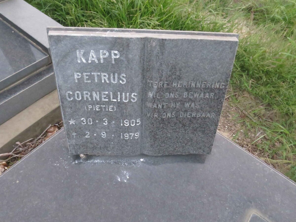 KAPP Petrus Cornelius 1905-1979