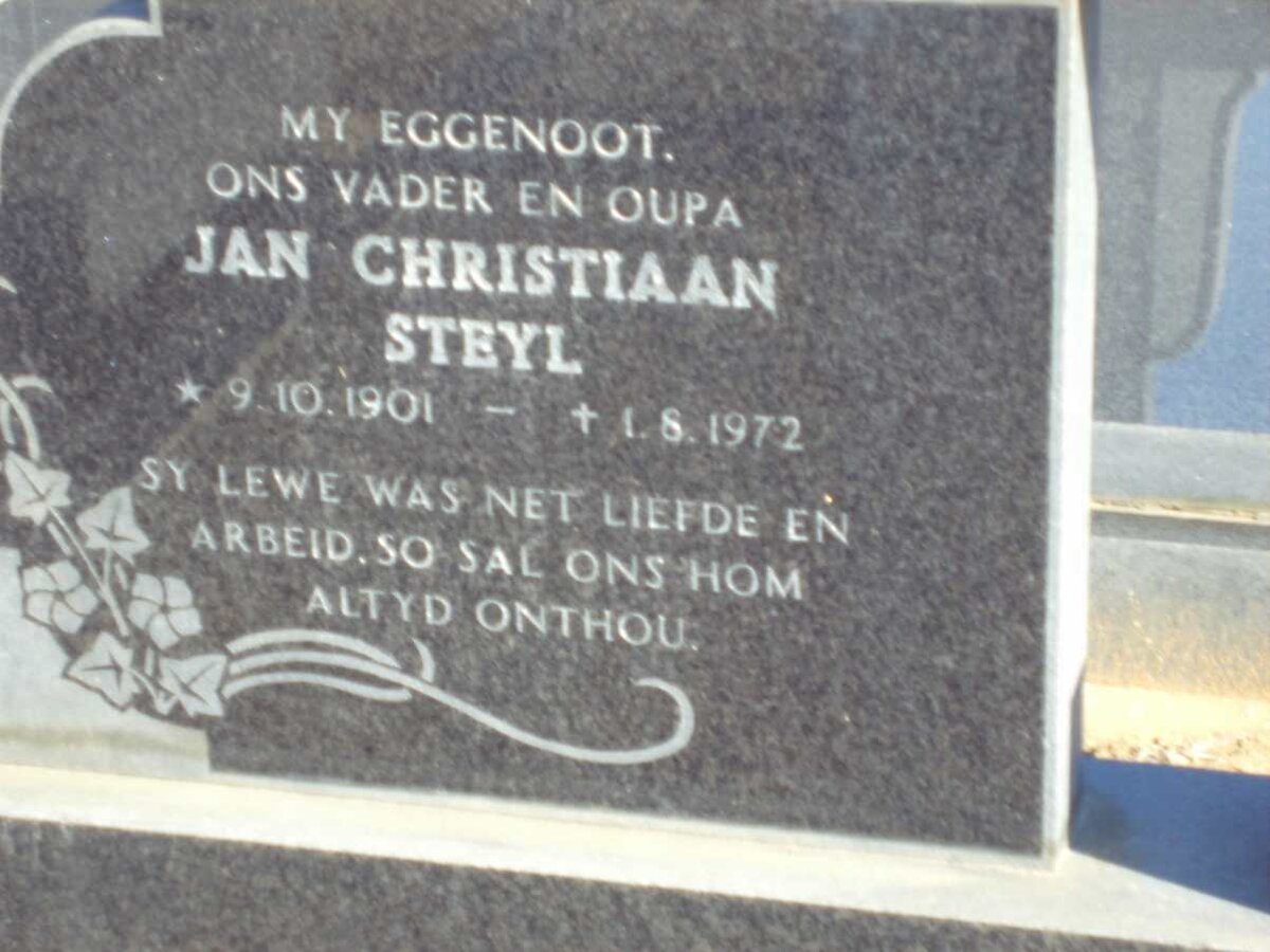 KAPP Christiaan Steyl 1901-1972