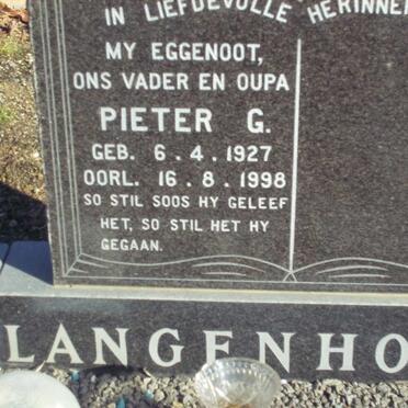 LANGENHOVEN Pieter G. 1927-1998