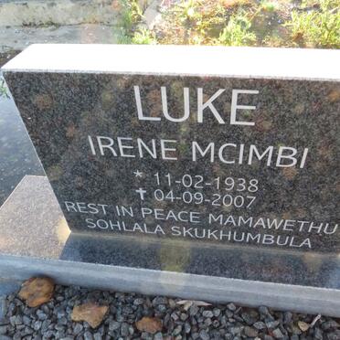 LUKE Irene Mcimbi 1938-2007