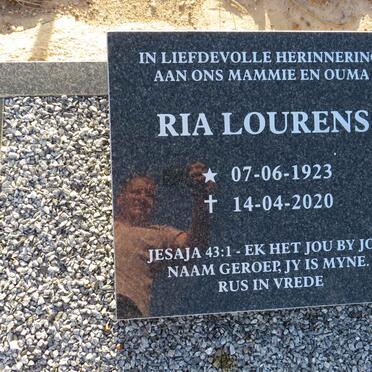 LOURENS Ria 1923-2020