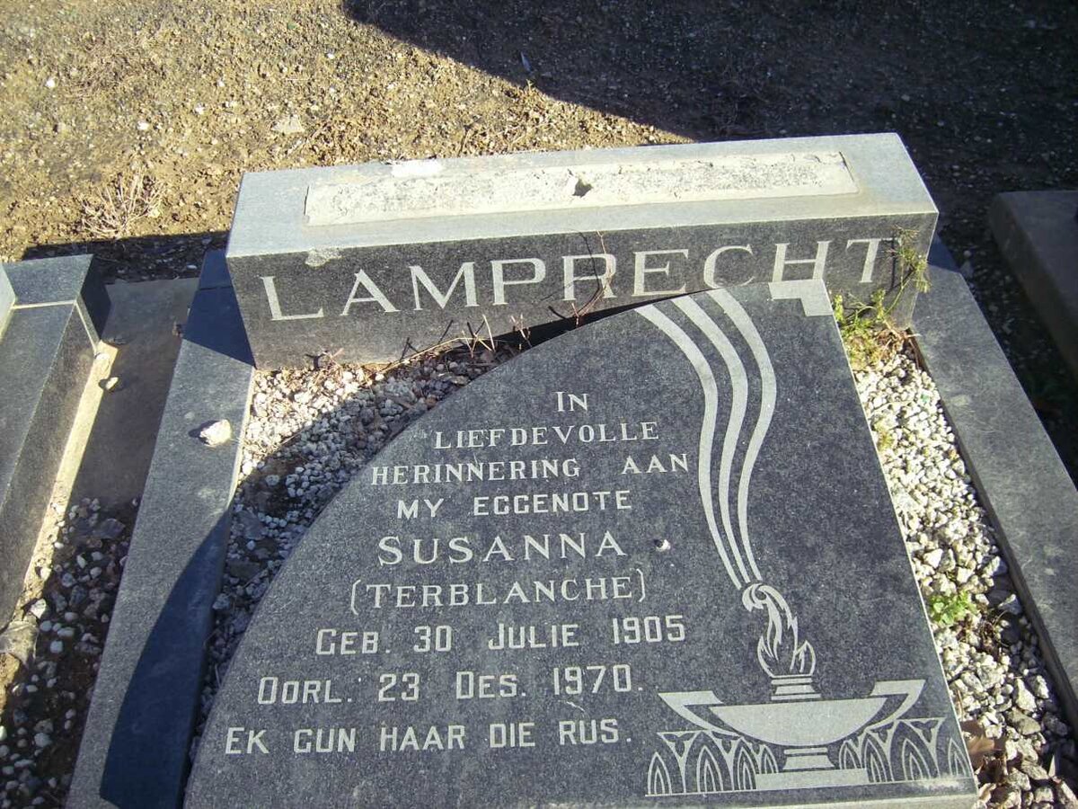LAMPRECHT Susanna nee TERBLANCHE 1905-1970